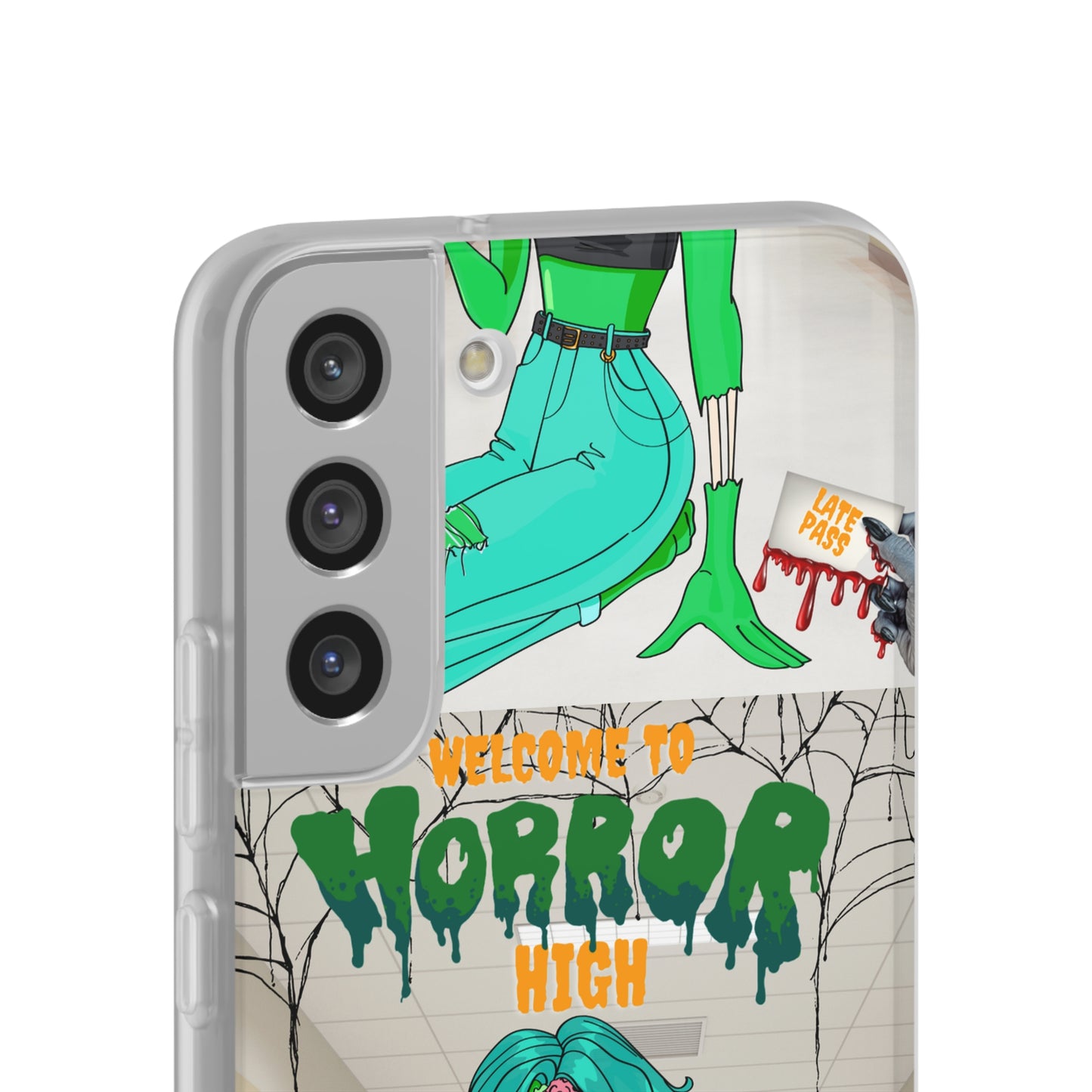 Horror high zombie girl Flexi Cases