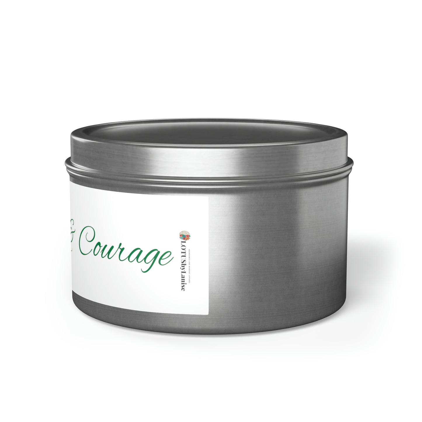 Mindful wisdom Grace and Courage Tin Candles