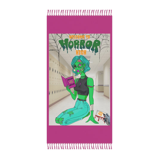 Horror high zombie girl Boho Beach Cloth