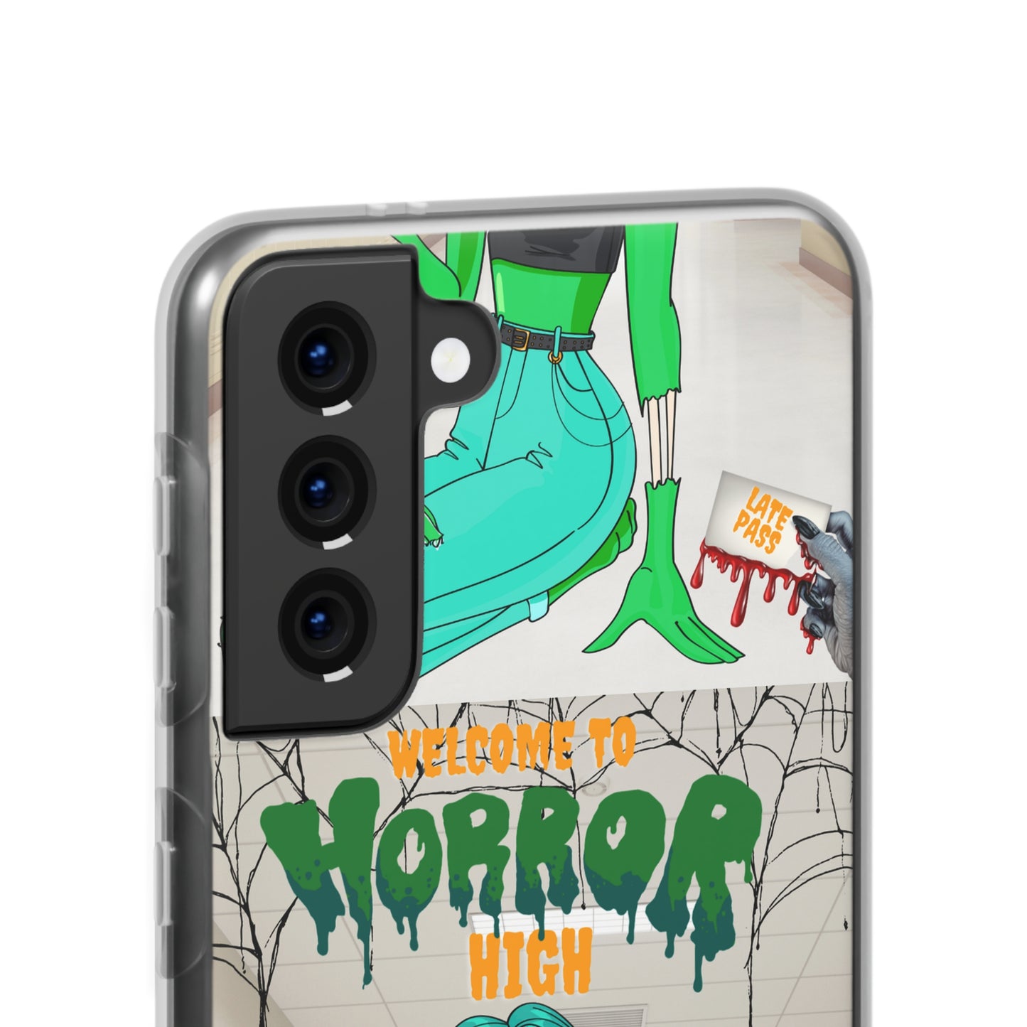 Horror high zombie girl Flexi Cases