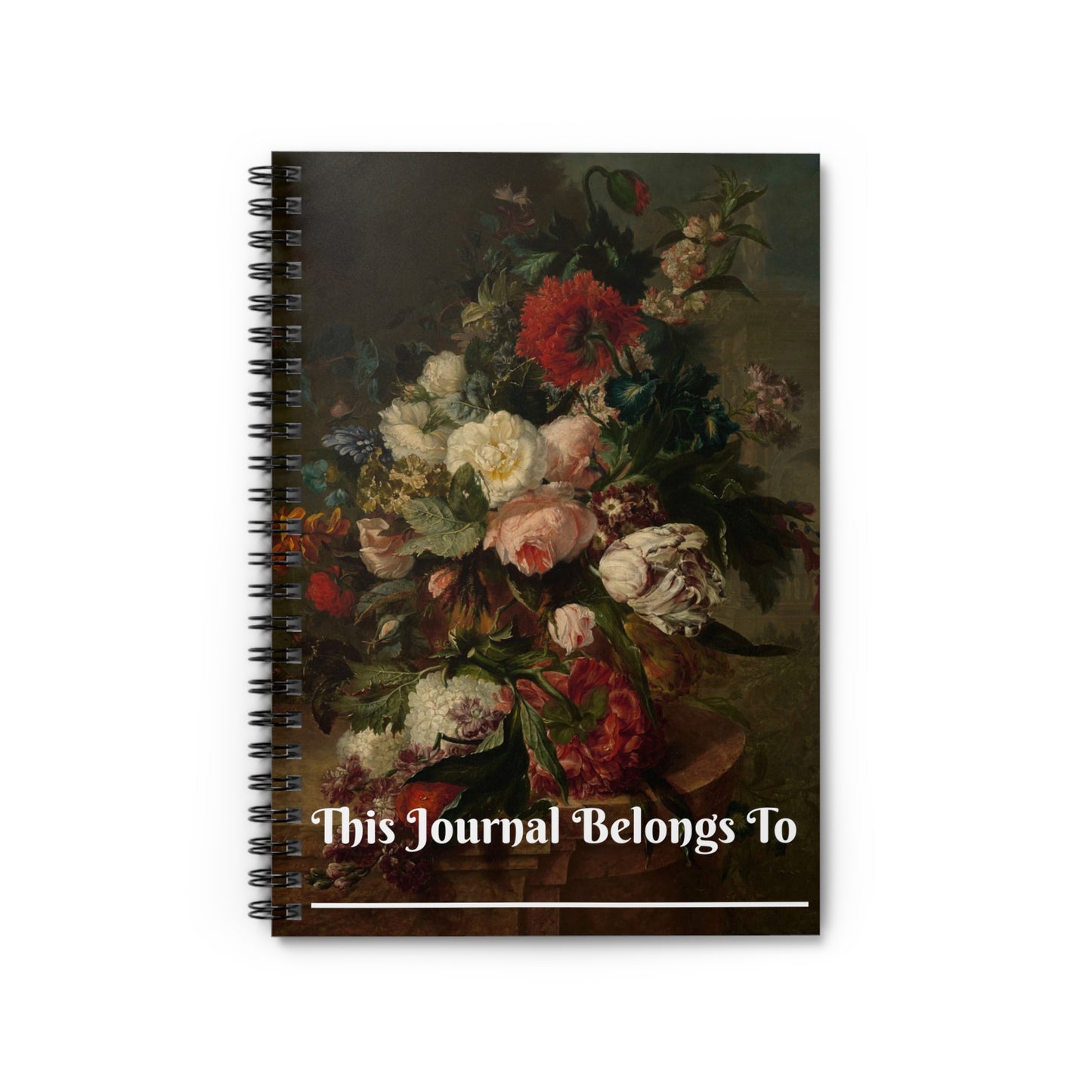 Vintage rose Spiral Notebook - Ruled Line