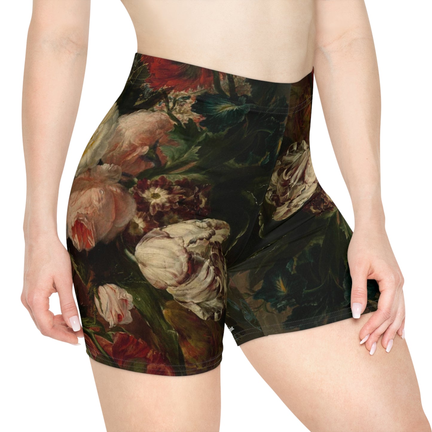 Vintage Rose Women's Biker Shorts (AOP)