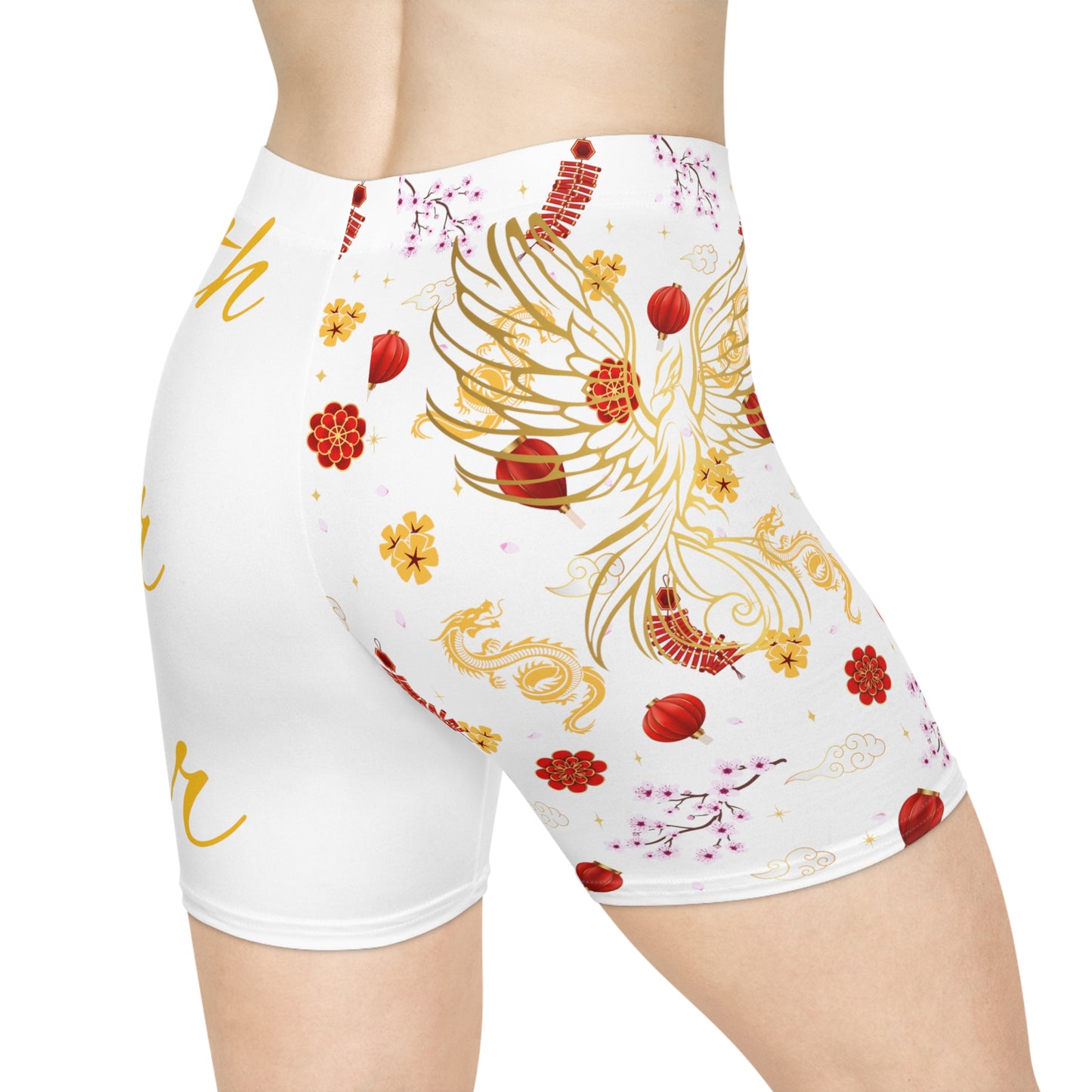 Phoenix Faith over fear Women's Biker Shorts (AOP)