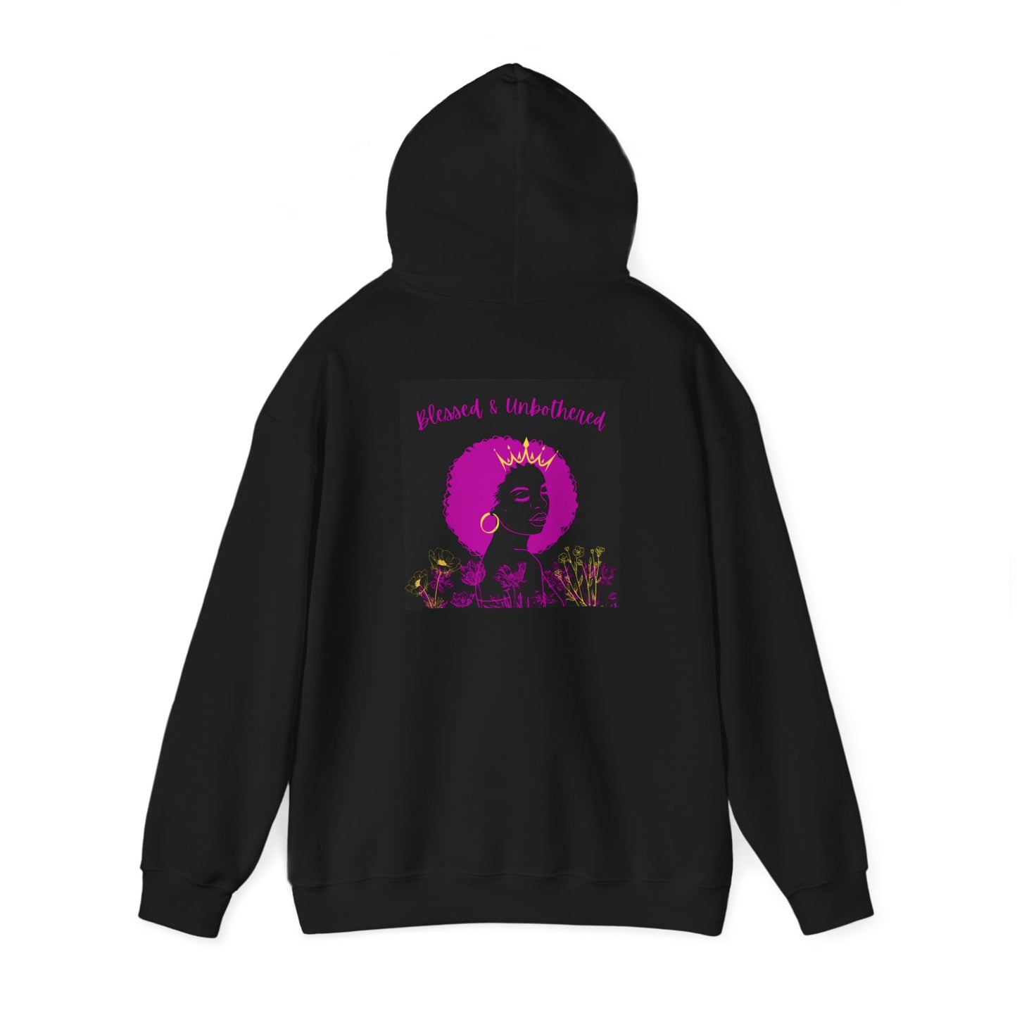 blessed and unbothered Unisex Heavy Blend™ Hooded Sweatshirt