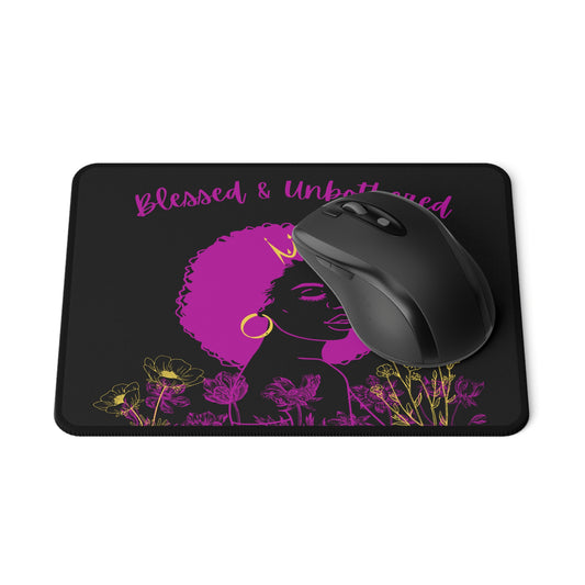 Blessed and unbothered Non-Slip Mouse Pads